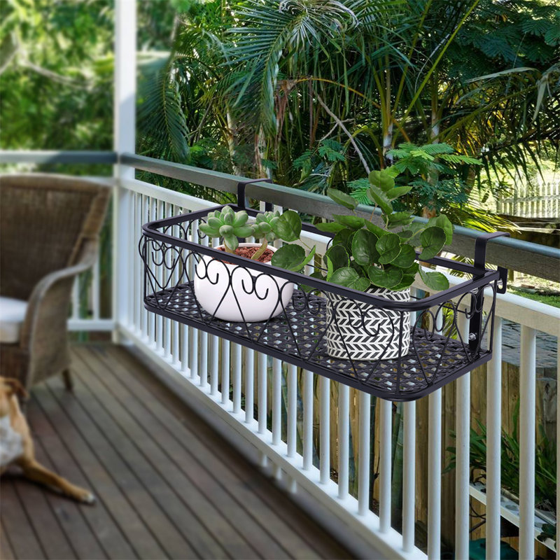 Red Barrel Studio® Metal Railing Planter & Reviews Wayfair Canada